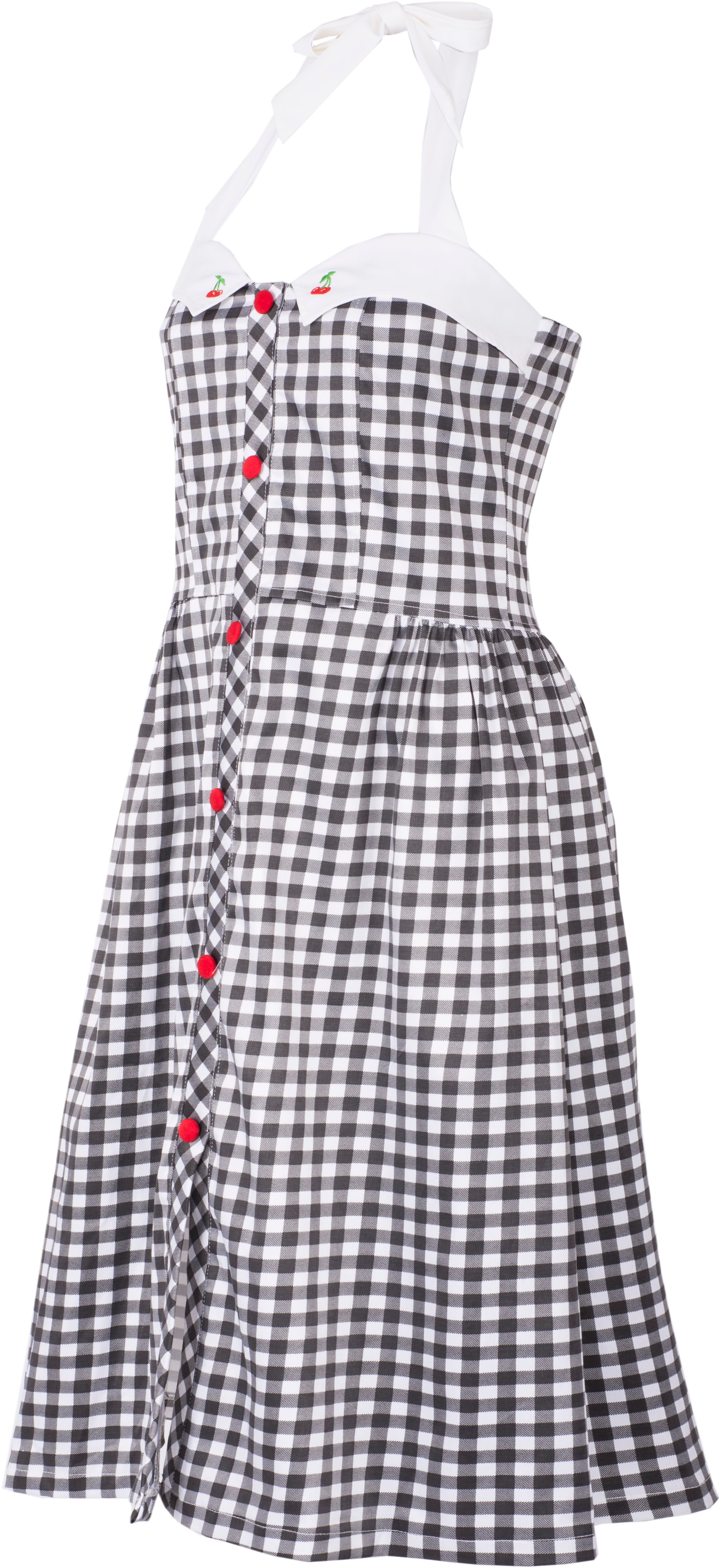 Kuestenluder_HAILIE_Pepita_Cherry_50s_Kirschen_Neckholder_SWING_DRESS_03uXIZyxuMrJqT2