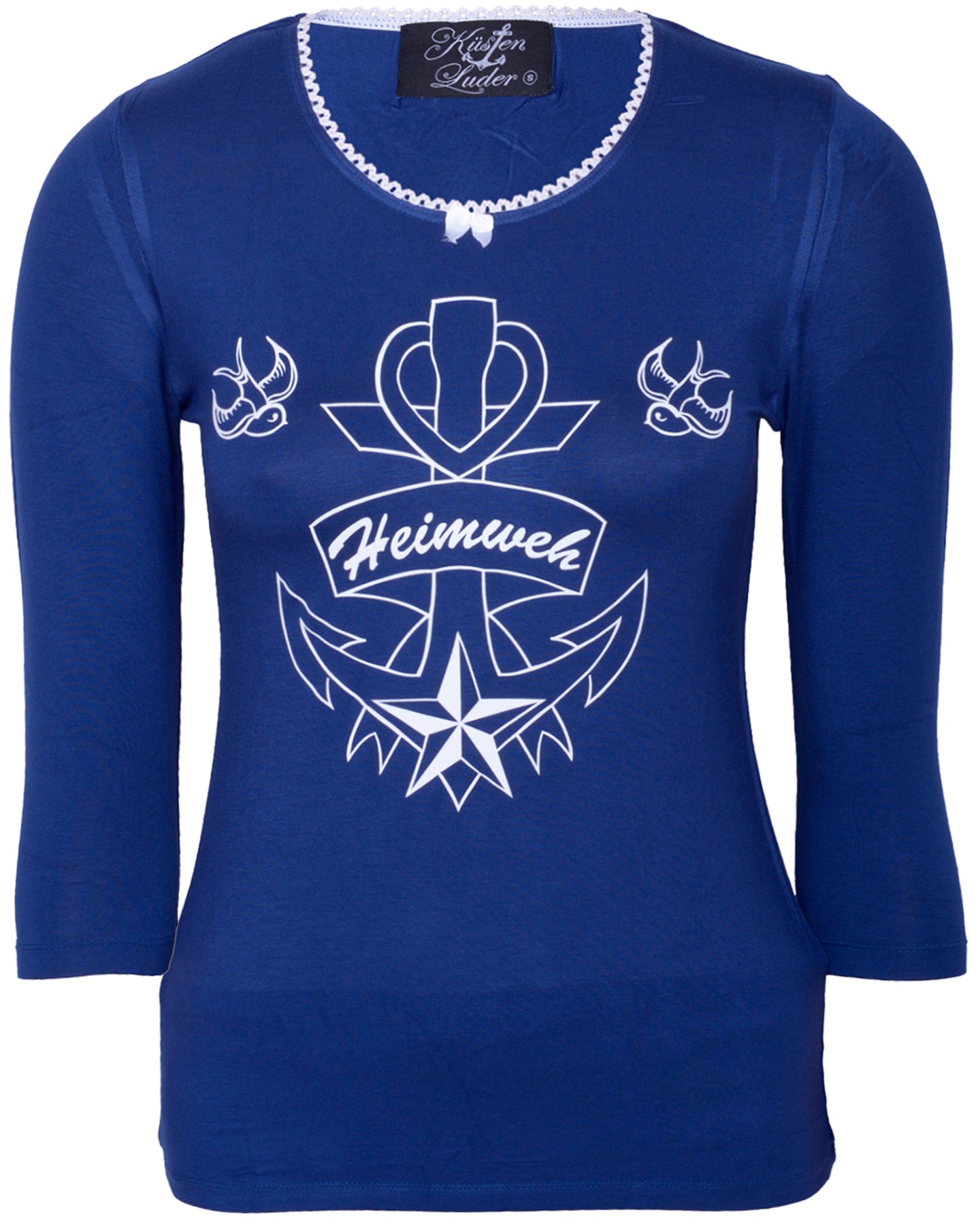 Kuestenluder_HEIMWEH_Anchor_Swallow_dreiviertel_Arm_Oldschool_Girlie_Motiv_SHIRT_-_Navy_killer_kirscheSNIeqDhOcPbdj