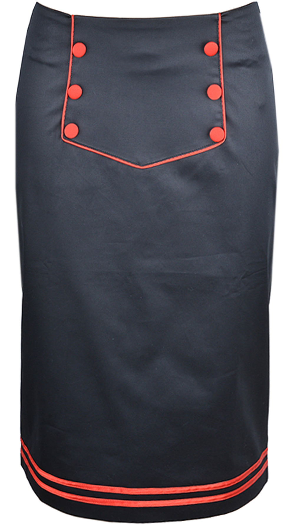Kuestenluder_HILDA_Sailor_Matrosen_PIN_UP_Retro_PENCIL_SKIRT_Rock_-_Schwarz_rot_killer_kirsche