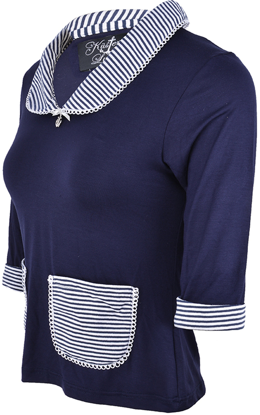 Kuestenluder_JAUNITA_Striped_Bubikragen_ANCHOR_Sailor_Shirt_blau_3