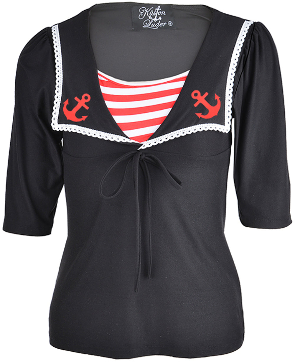 Kuestenluder_JENNA_Sailor_ANCHOR_50s_Collar_34_Arm_SHIRT_-_SchwarzuFYX3fYaYmK8u