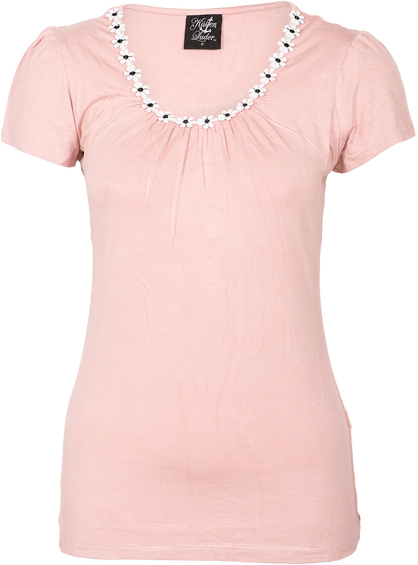 Kuestenluder_JOELLEN_Vintage_DAISY_Blumen_KURZARM_Shirt_Oberteil_-_Rosa_killer_kirscheafRxlDIOKqKaX