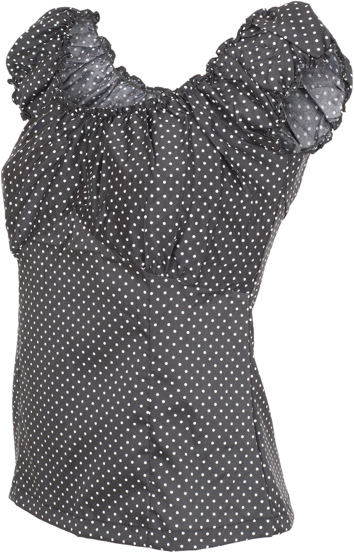 Kuestenluder_KAELLA_Vintage_POLKA_DOT_Ruffle_Carmen_Oberteil_SHIRT-3