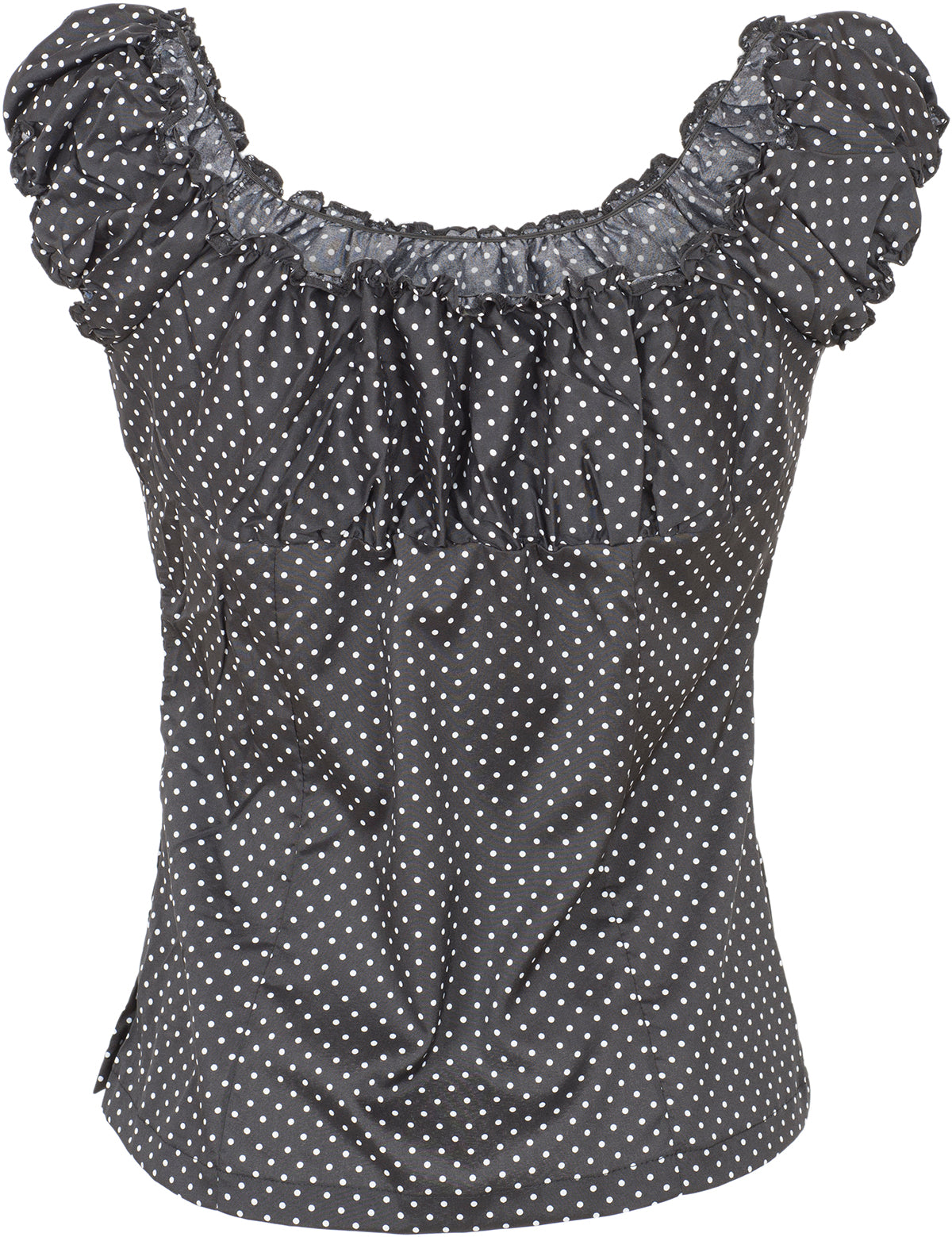 Kuestenluder_KAELLA_Vintage_POLKA_DOT_Ruffle_Carmen_Oberteil_SHIRT-4