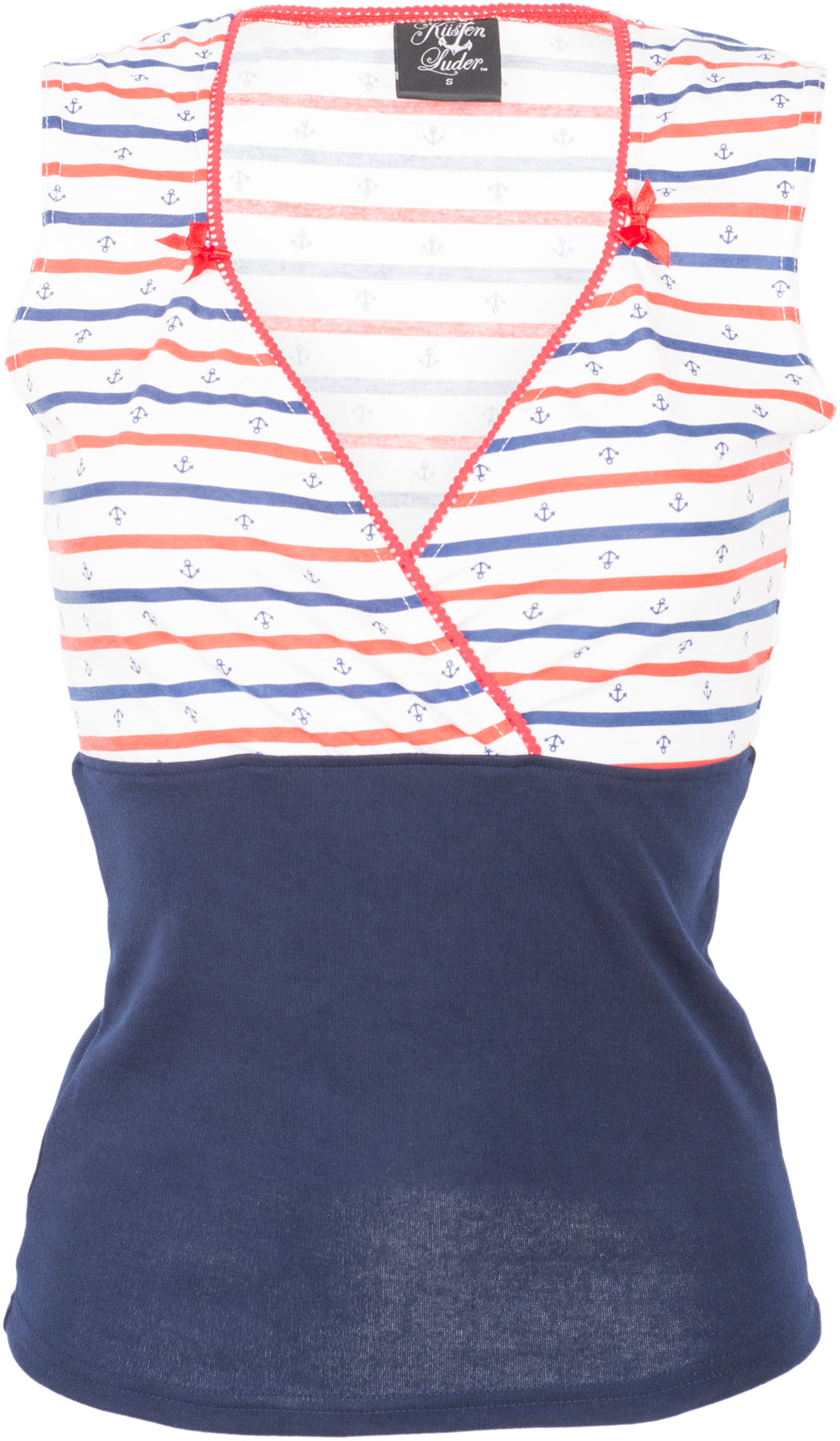 Kuestenluder_KANDIS_Sailor_STRIPED_Streifen_Anker_ANCHOR_Retro_TOP_Shirt_killer_kirsche