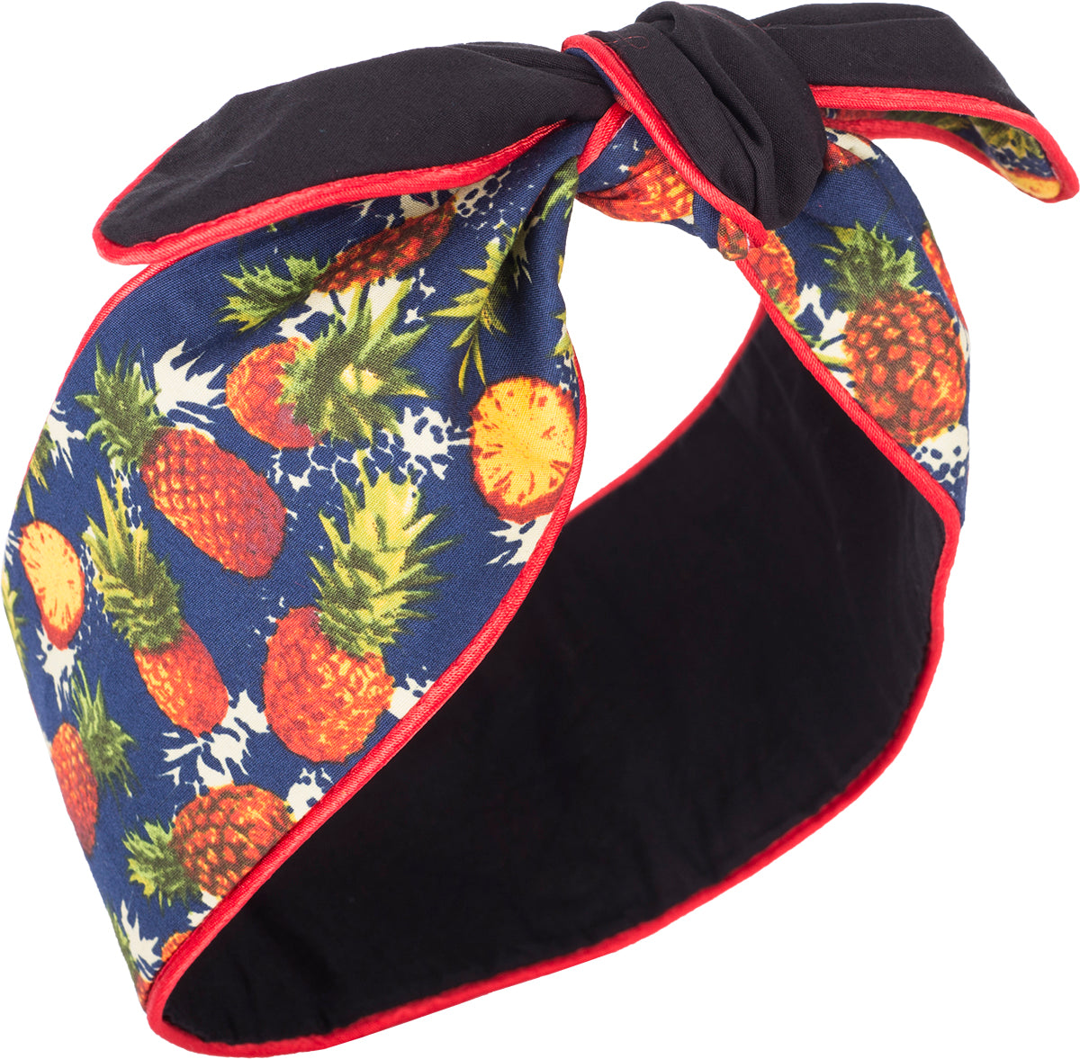 Kuestenluder_KARIMA_Pineapple_ANANAS_Plain_Paspel_HAARBAND_Hair_Band-c
