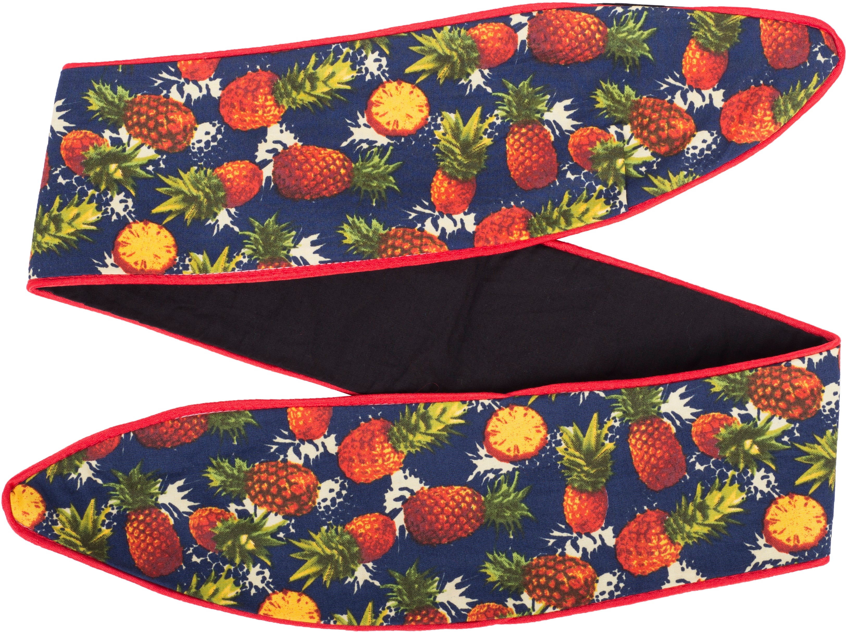 Kuestenluder_KARIMA_Pineapple_ANANAS_Plain_Paspel_HAARBAND_Hair_Band-d