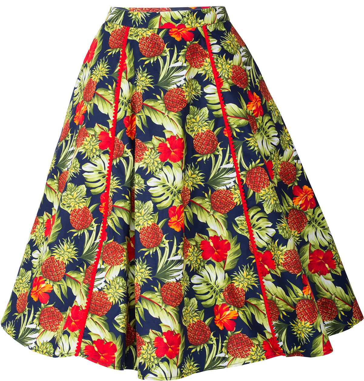Kuestenluder_KATREIN_Ananas_HIBISCUS_Pompom_Swing_Skirt_ROCK_Blau-4NtFHlFifc2Z4j