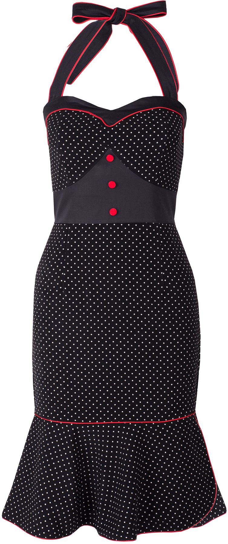 Kuestenluder_KESSY_Vintage_POLKA_DOT_Neckholder_PENCIL_DRESS_Kleid_killer_kirscheOS8402JDpYK8Q