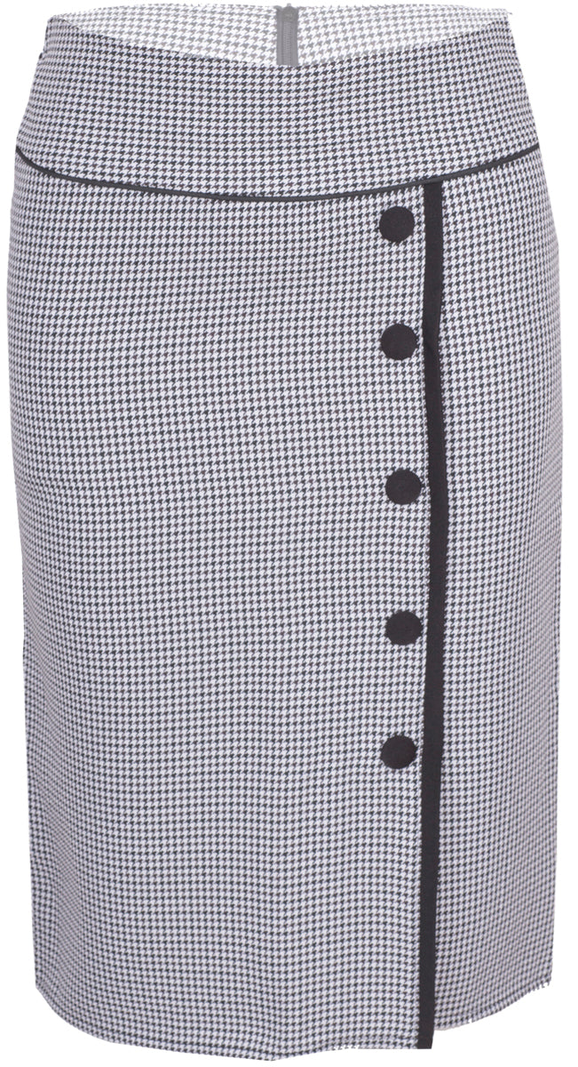 Kuestenluder_KIARA_Pin_Up_Hahnentritt_DOGTOOTH_Classic_Pencil_Skirt_Rock_killer_kirsche