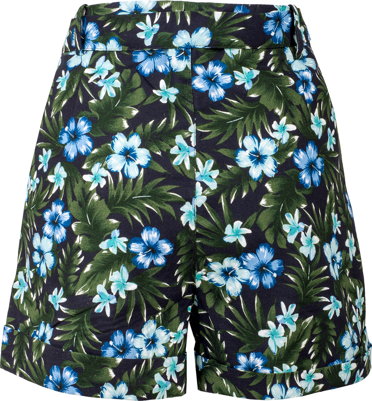 Kuestenluder_KIVELA_Frangipani_HIBISKUS_Palm_Leaf_High_Waist_Hose_SHORTS-4