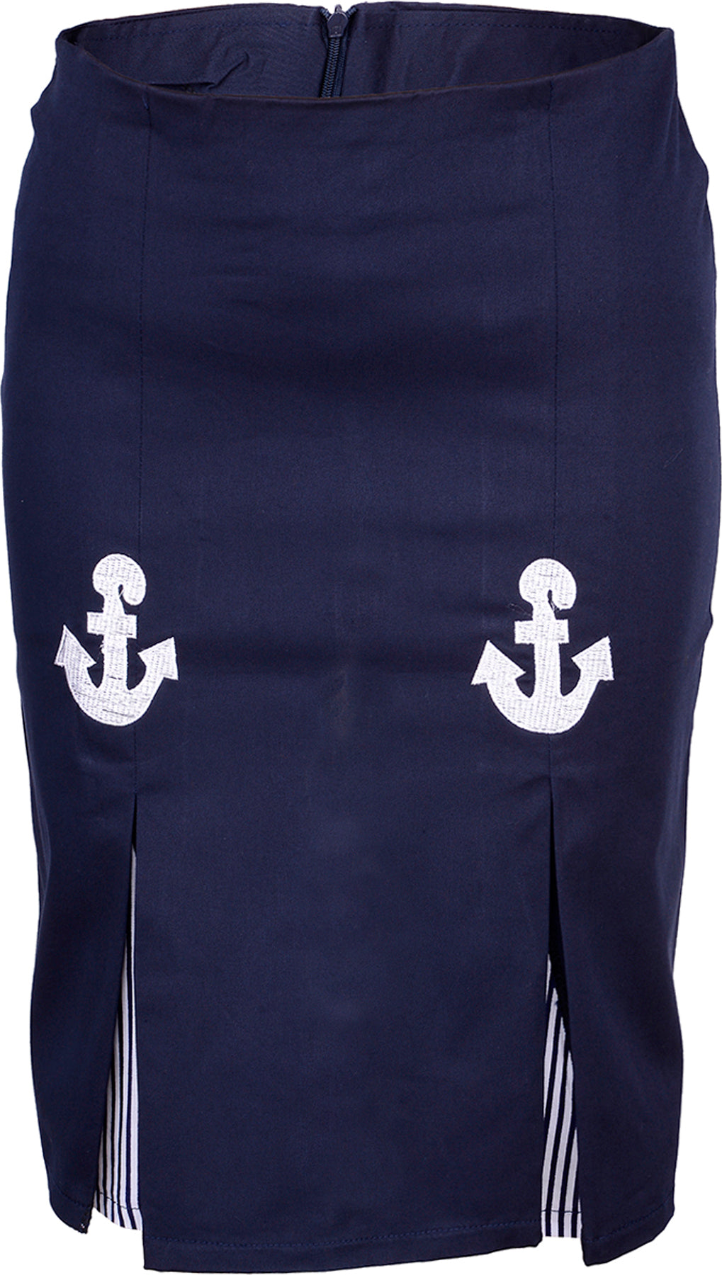 Kuestenluder_KLOHE_Anchor_ANKER_Striped_PIN_UP_Sailor_ROCK_-_Blau_killer_kirscheuQ0DE2SHYIwUe