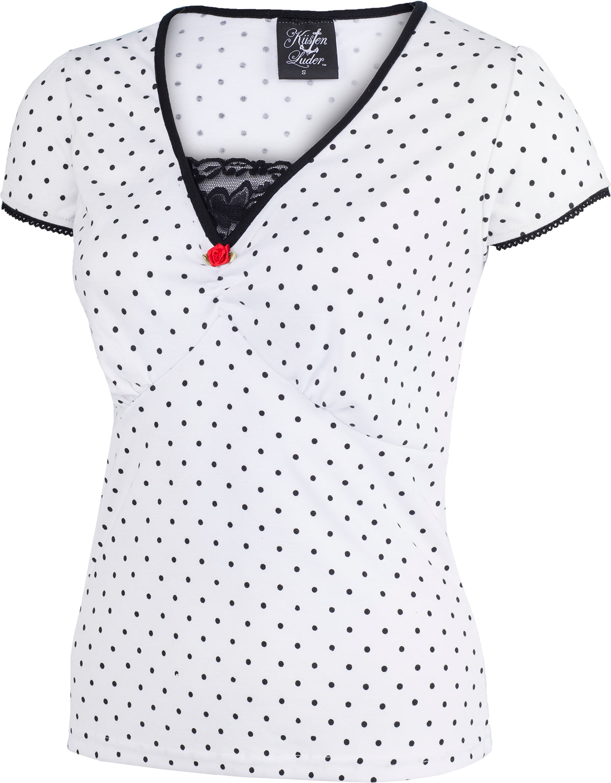 Kuestenluder_LABIEBA_Polka_Dot_PUNKTE_Lace_Kurzarm_SHIRT_Oberteil_Weiss-2KlvnrKZBg3c3i