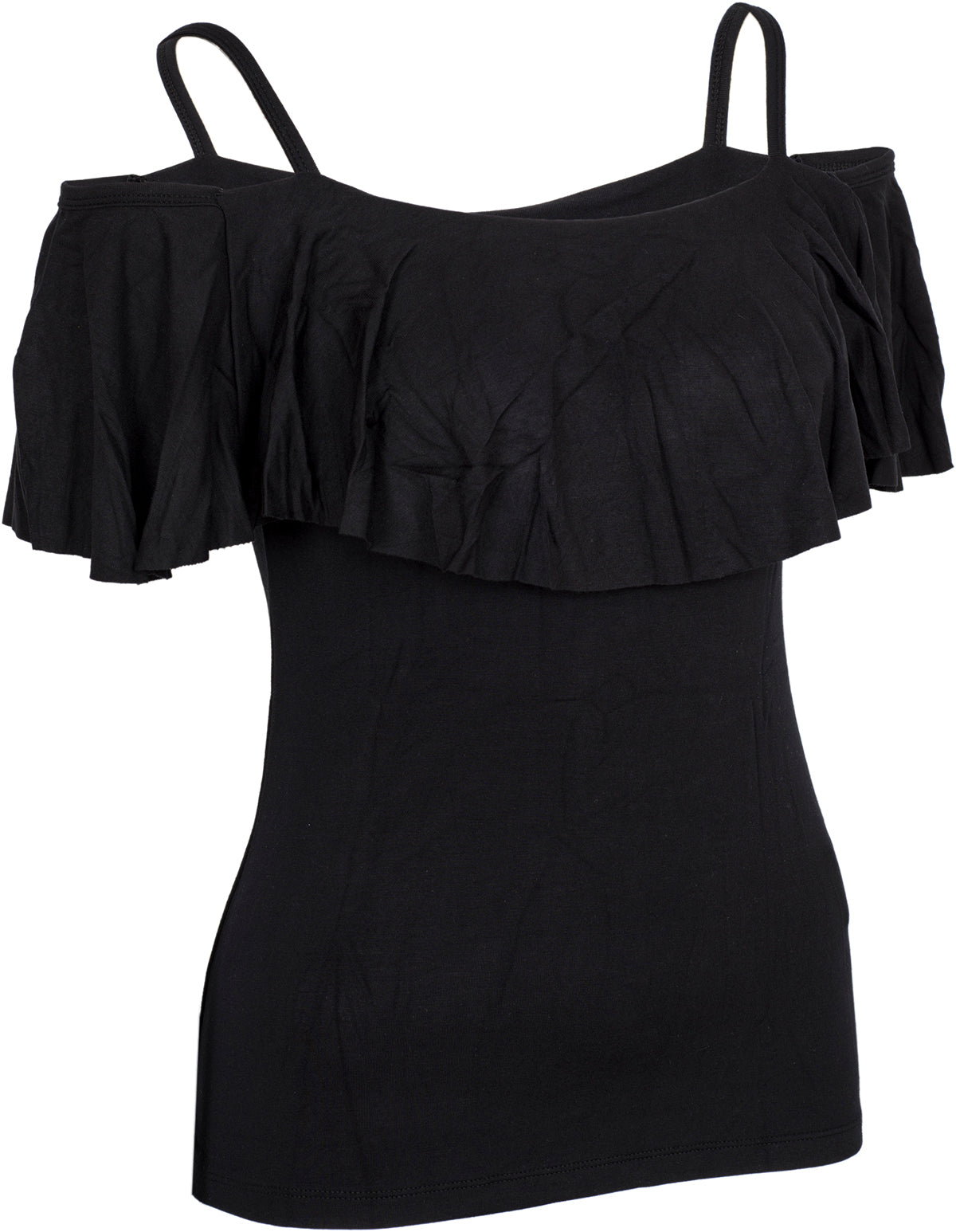 Kuestenluder_LEATRICE_Vintage_VOLANT_Blusenshirt_Oberteil_-_Schwarz-3