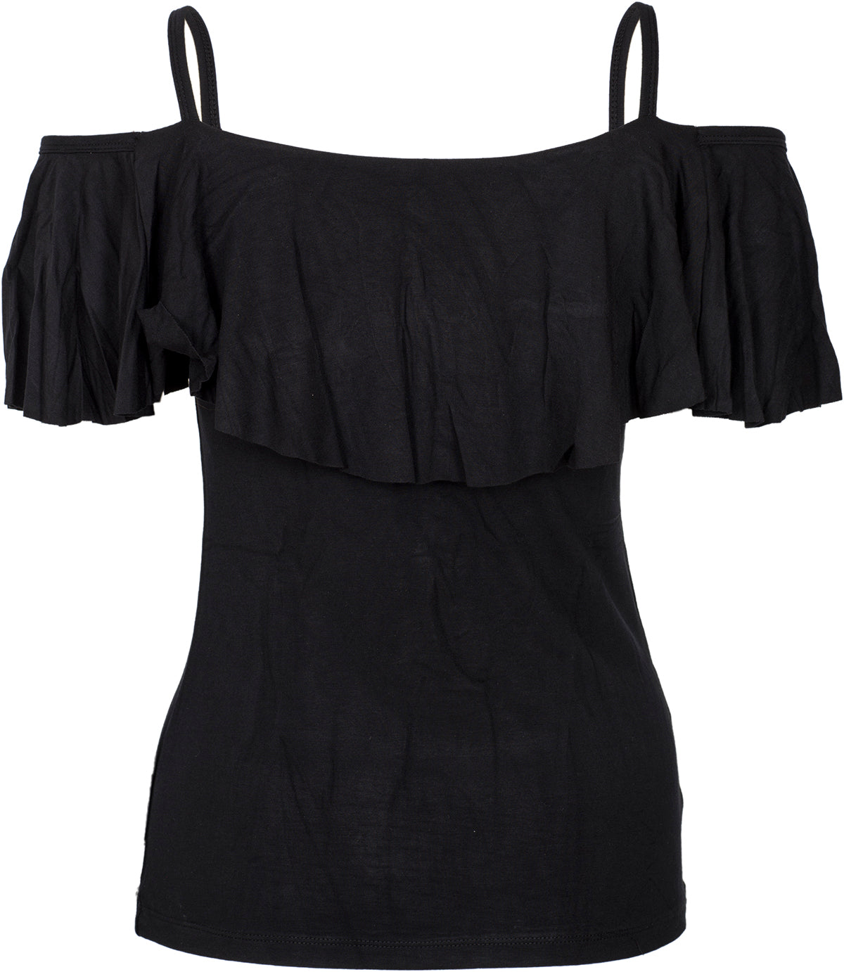 Kuestenluder_LEATRICE_Vintage_VOLANT_Blusenshirt_Oberteil_-_Schwarz-4