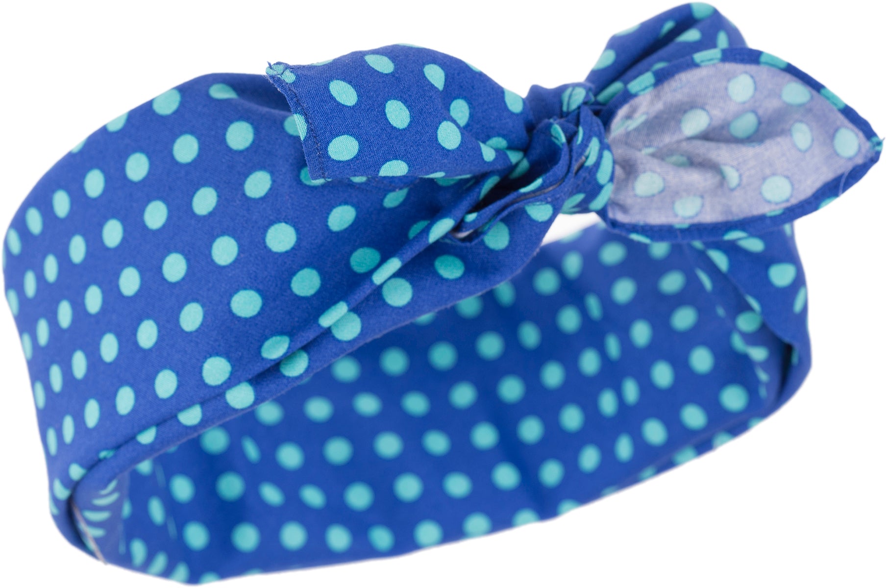 Kuestenluder_LESHA_Polka_Dots_Punkte_50s_Pin_Up_Nickituch_BANDANA_blauwfJhj2RT5xoBS