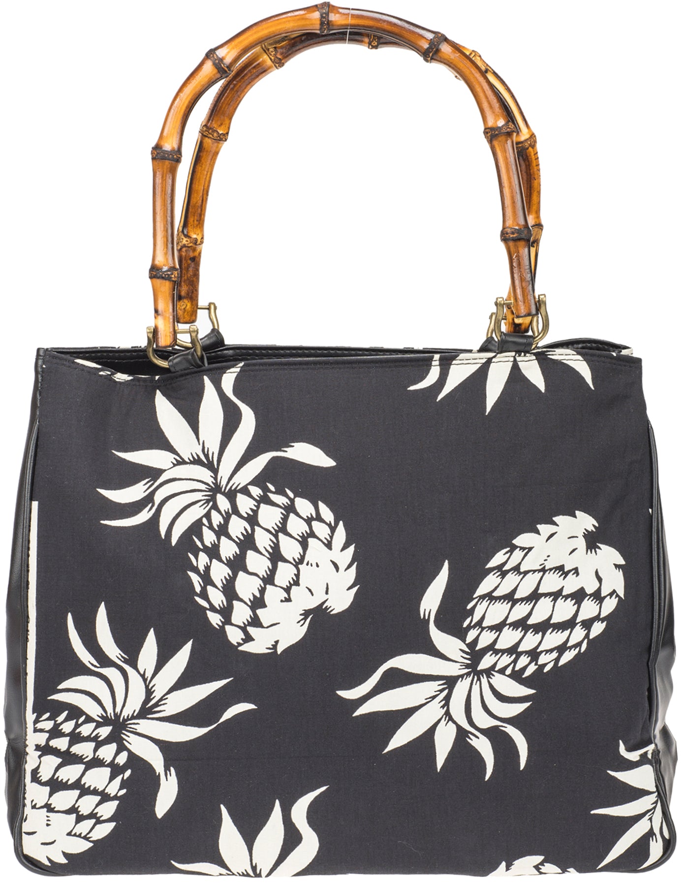 Kuestenluder_LIANNA_TROPICAL_PINEAPPLE_Ananas_TIKI_Bamboo_HANDTASCHEShopper_killer_kirsche