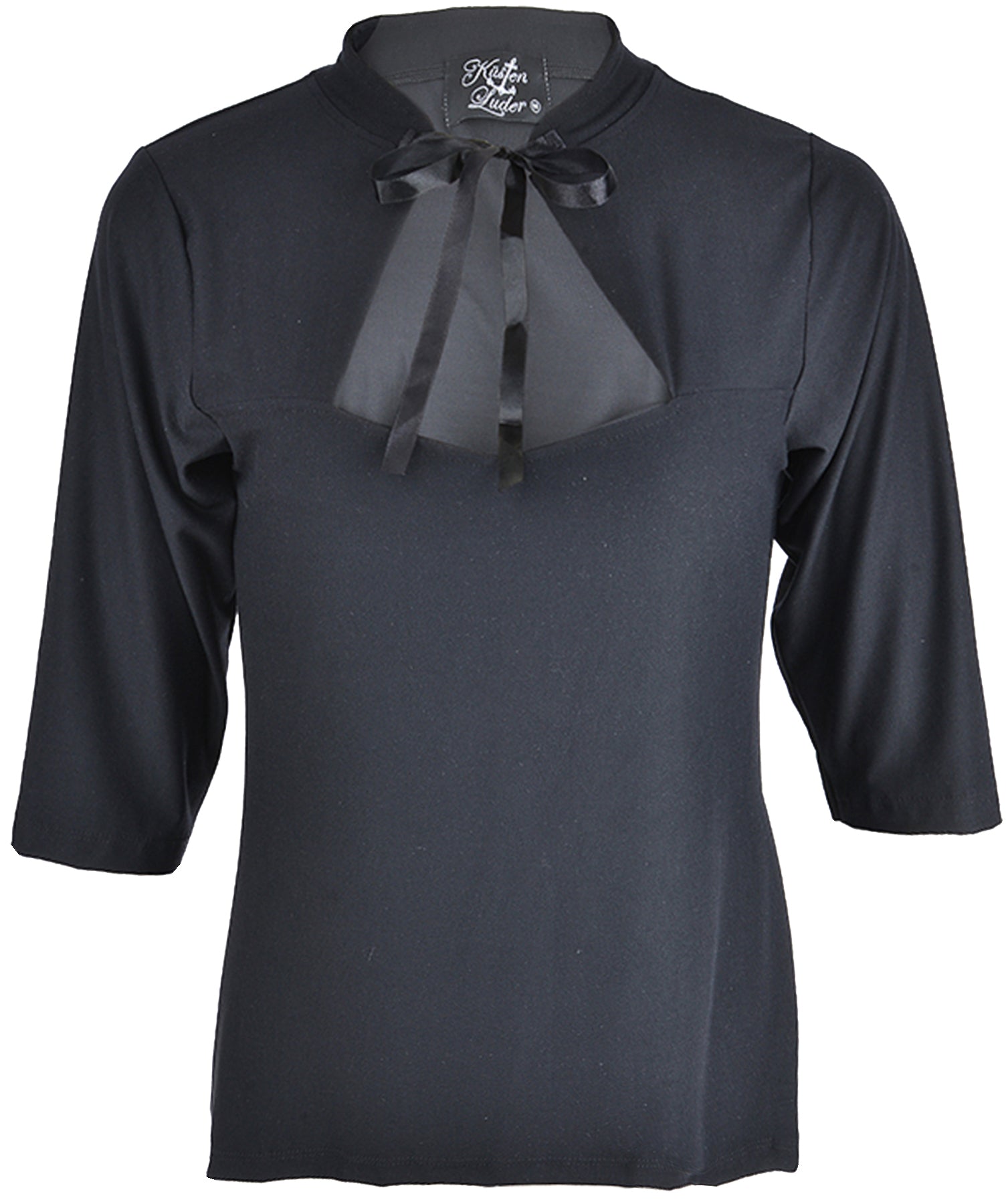 Kuestenluder_LINDSAY_50s_RIBBON_Vintage_Peephole_SHIRT_Schwarz_killer_kirscheqaf8o9Lg3lS05