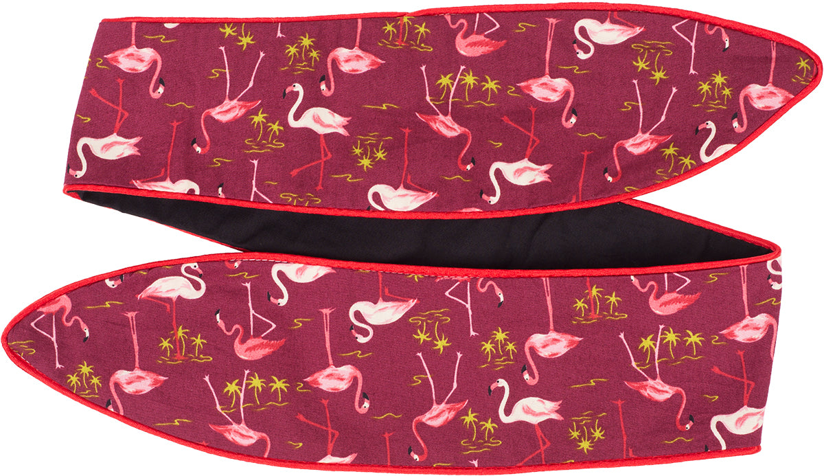 Kuestenluder_LOO_Retro_FLAMINGO_Palmen_Paspel_HAARBAND_Hair_Band-8