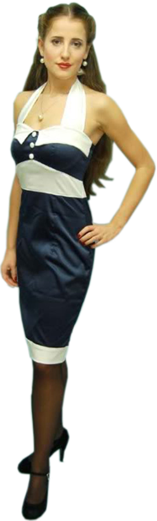 Kuestenluder_LORIJA_Satin_Pin_Up_Neckholder_PENCIL_DRESS_Kleid_killer_kirscheilysyEVk3aA9C