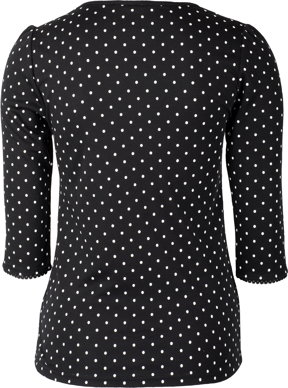 Kuestenluder_Labieba_50s_Polka_Dot_PUNKTE_Lace_34_Arm_SHIRT_Oberteil_-_Schwarz_0407MBHDYXou33b