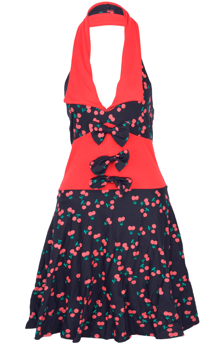 Kuestenluder_MABLE_Bow_CHERRIES_Neckholder_SWING_Kleid_-_Schwarz_KopieN8GD4oZL7qowC