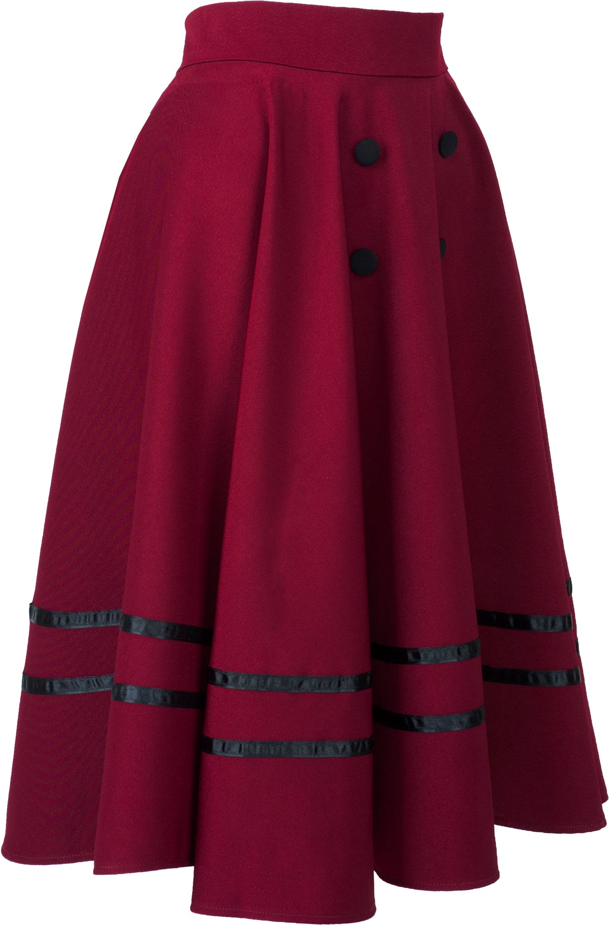 Kuestenluder_MADIY_Vintage_SAILOR_Striped_STREIFEN_Swing_Skirt_TELLERROCK_-_Weinrot_3c0kEvOUqBtuk1