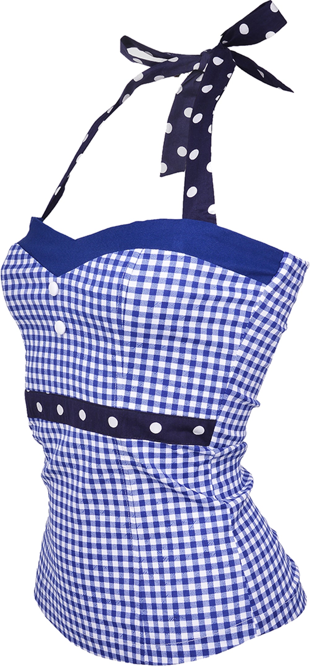 Kuestenluder_MARIANN_PEPITA_Scot_POLKA_Dots_NECKHOLDER_Top_2