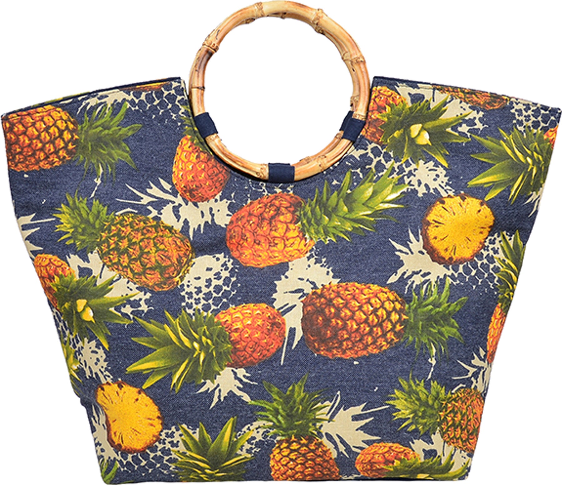 Kuestenluder_MARLA_Ananas_PINEAPPLE_Tiki_BAMBOO_Retro_SHOPPER_Bag_killer_kirsche08TDGZW3Z9QbP