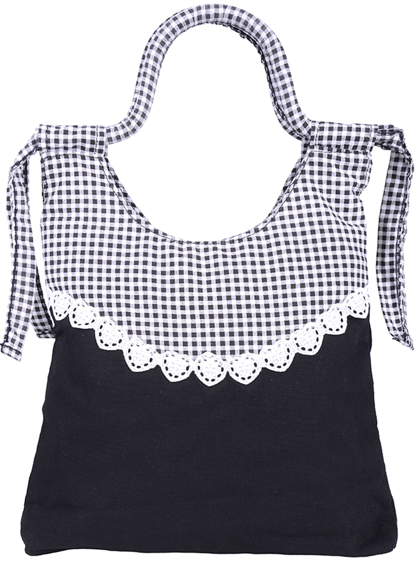 Kuestenluder_MARSHA_HESRT__LACE_VICHY_Vintage_Handtasche_-_Schwarz_killer_kirsche