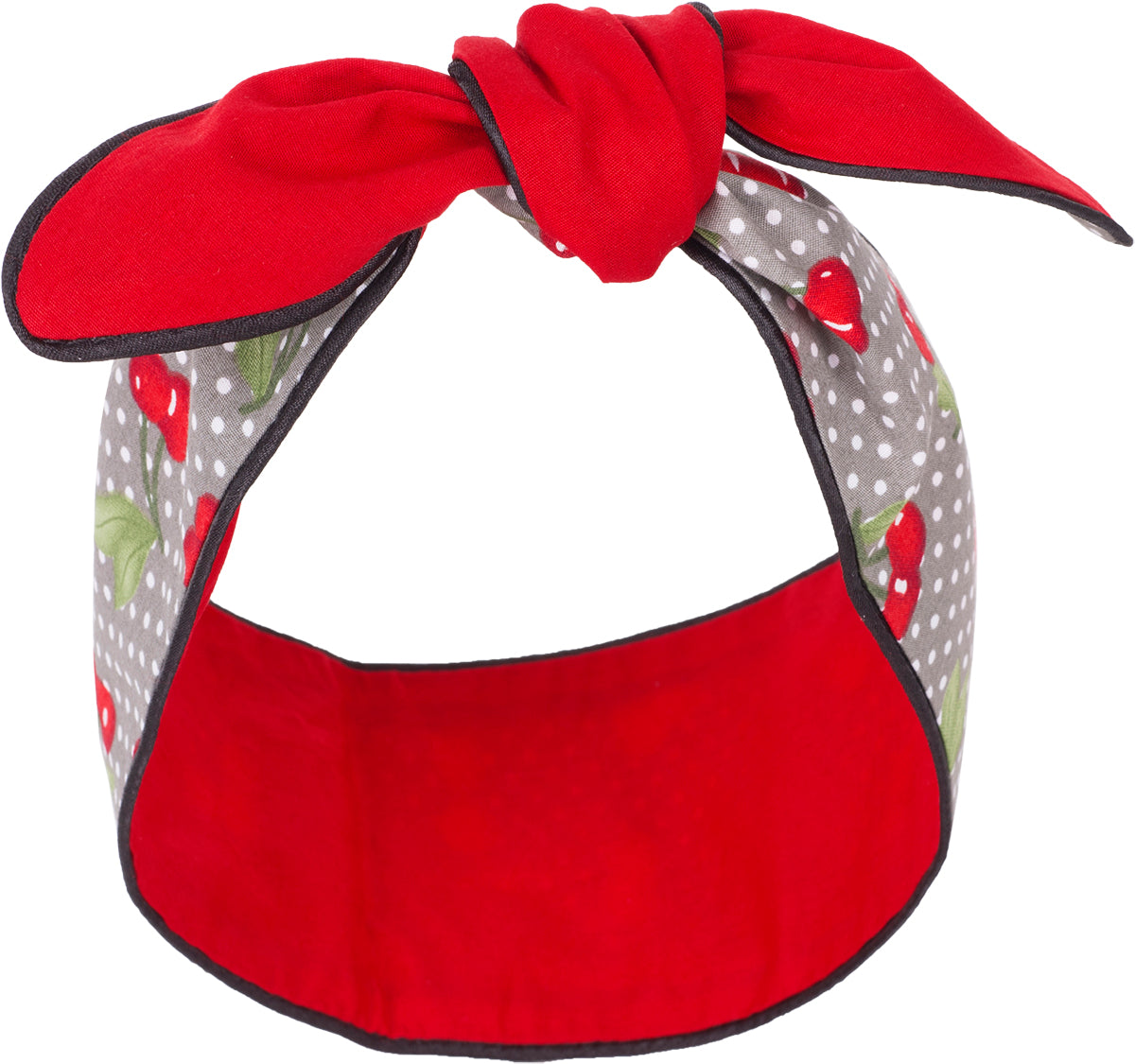 Kuestenluder_MIRENA_Polka_Dot_KIRSCHEN_Cherry_Paspel_HAARBAND_Grau-15f7da54d139e4