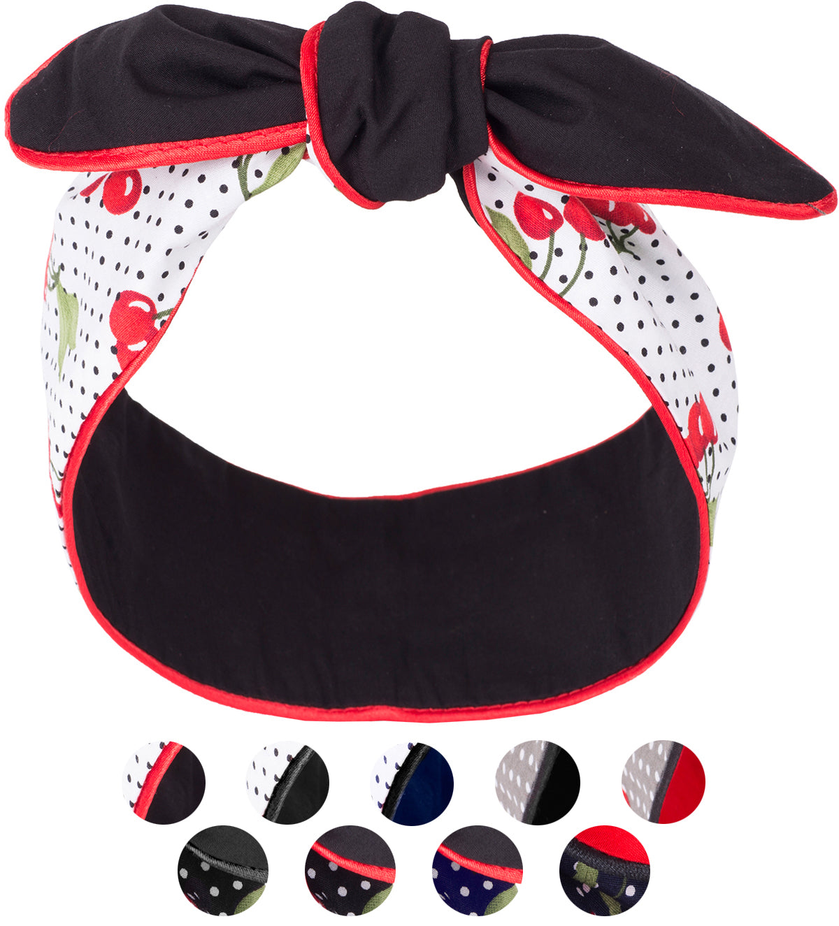 Kuestenluder_MIRENA_Polka_Dot_KIRSCHEN_Cherry_Paspel_HAARBAND_Hair_Band_Galeriebild5f7da56a0a1e4