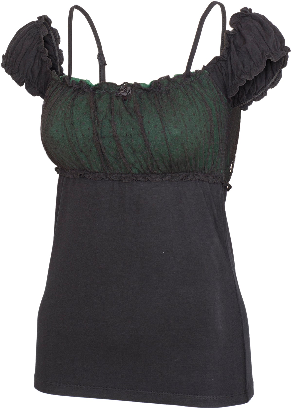 Kuestenluder_NAIMA_Vintage_MESH_Tulle_Lace_POLKA_DOT_Rose_Oberteil_SHIRT_Gruen-3Cj11uzZMRvfG0