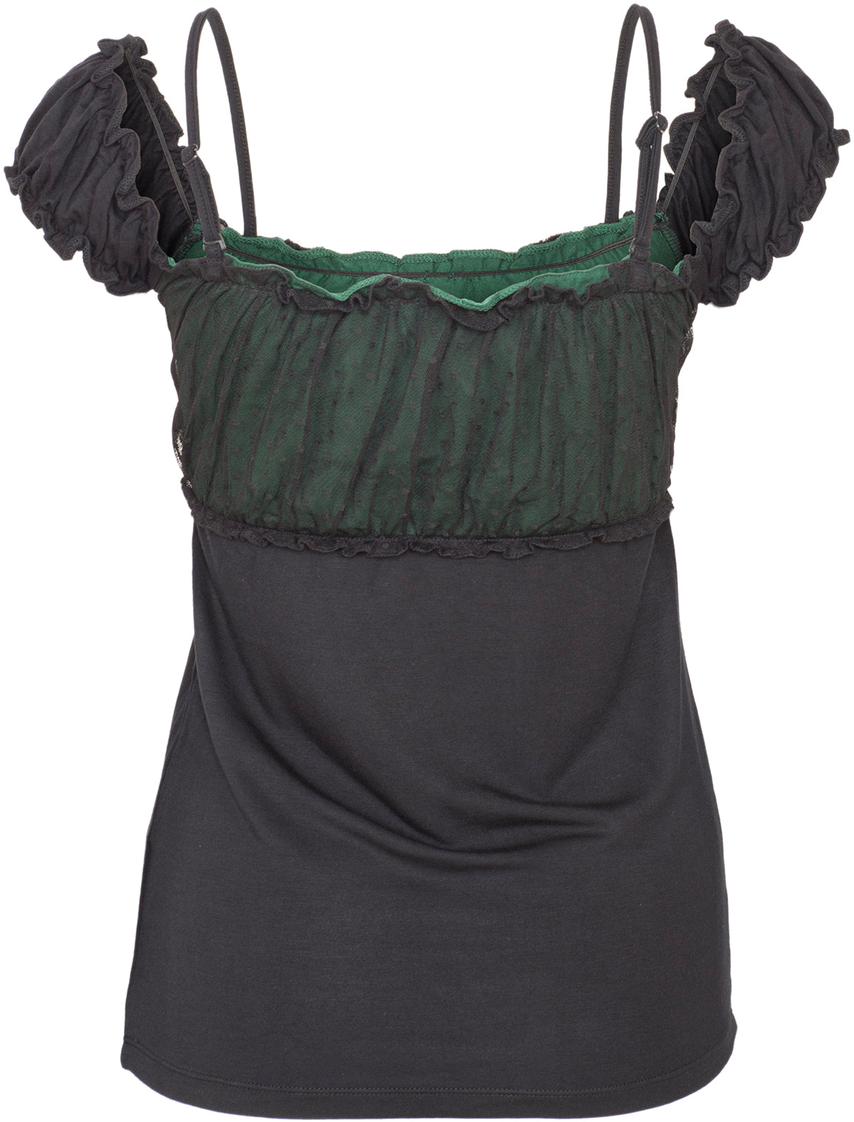 Kuestenluder_NAIMA_Vintage_MESH_Tulle_Lace_POLKA_DOT_Rose_Oberteil_SHIRT_Gruen-4Qp9Pa72wjph2J