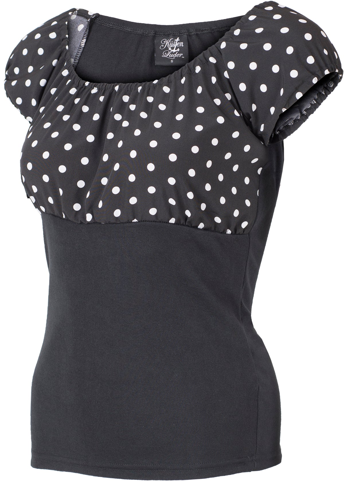 Kuestenluder_NEELY_50s_PUNKTE_Vintage_POLKA_DOT_Bluse_SHIRT_Schwarz-26LLko4o3hHcup