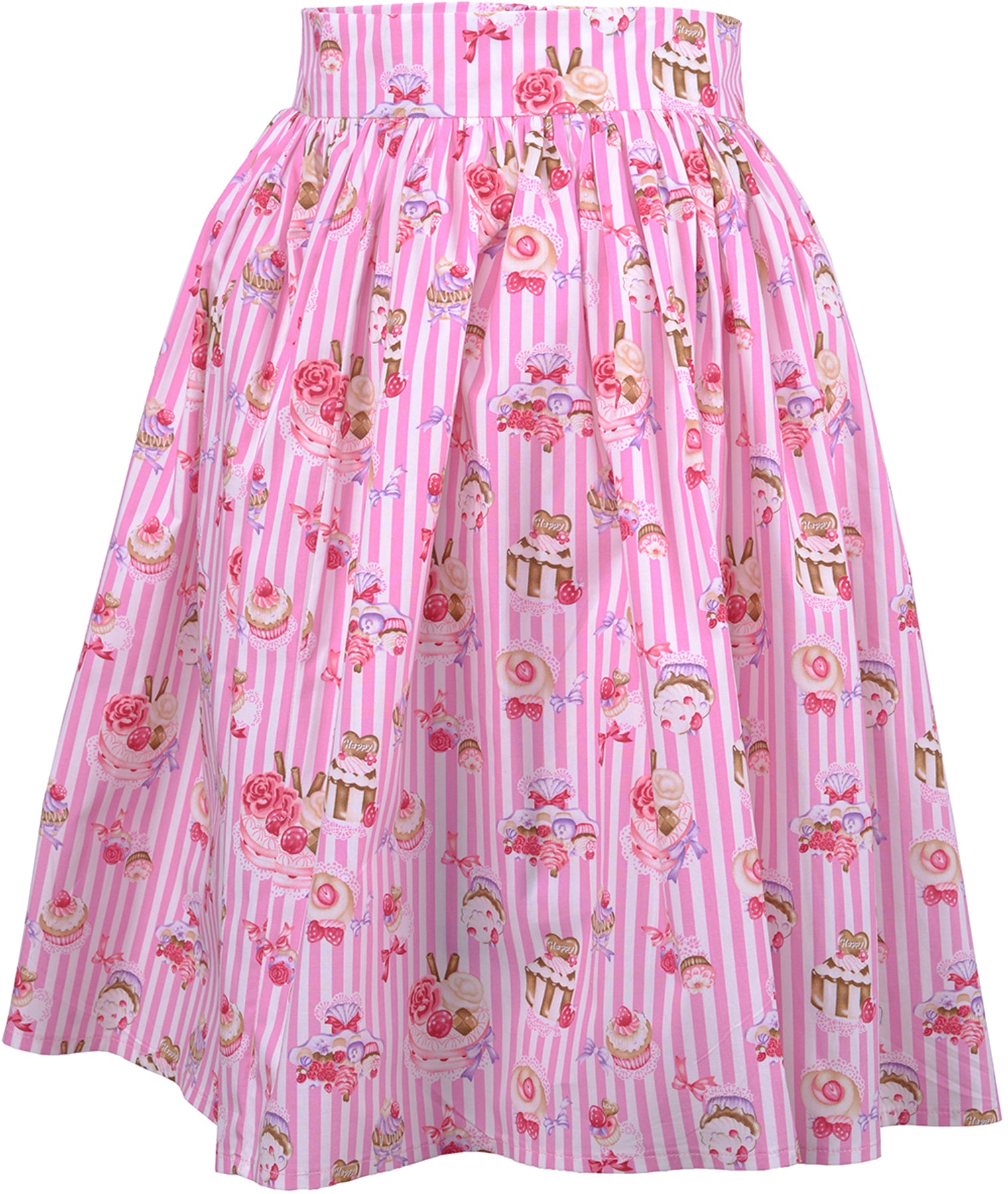 Kuestenluder_NOELLA_Striped_Cupcake_Toertchen_Bakery_Swing_Skirt_Vintage_Rock_-_Rosa_killer_kirschetKXA3BHLFjTDN