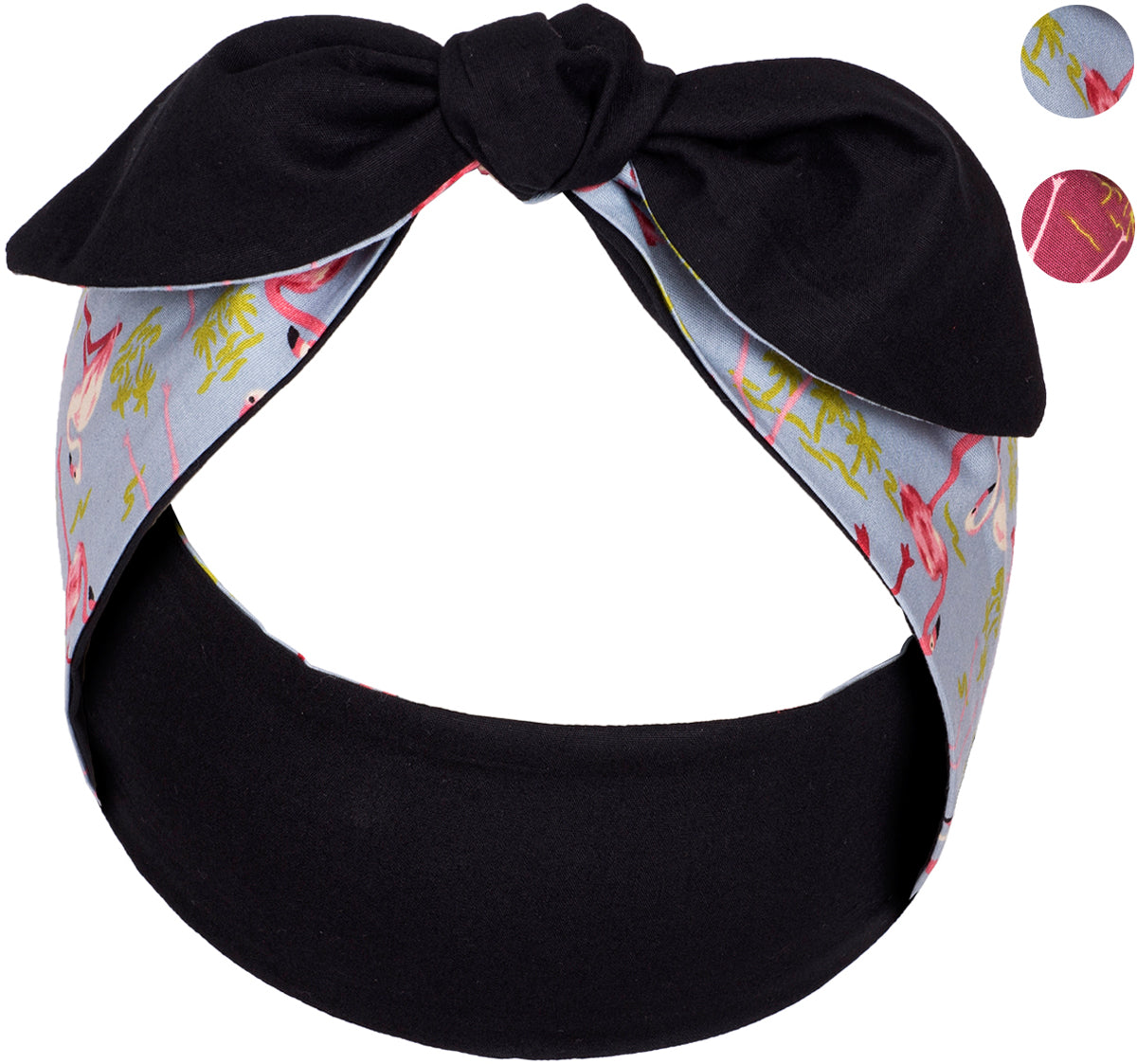 Kuestenluder_NURIA_Tropical_FLAMINGO_Palmen_HAARBAND-galerie