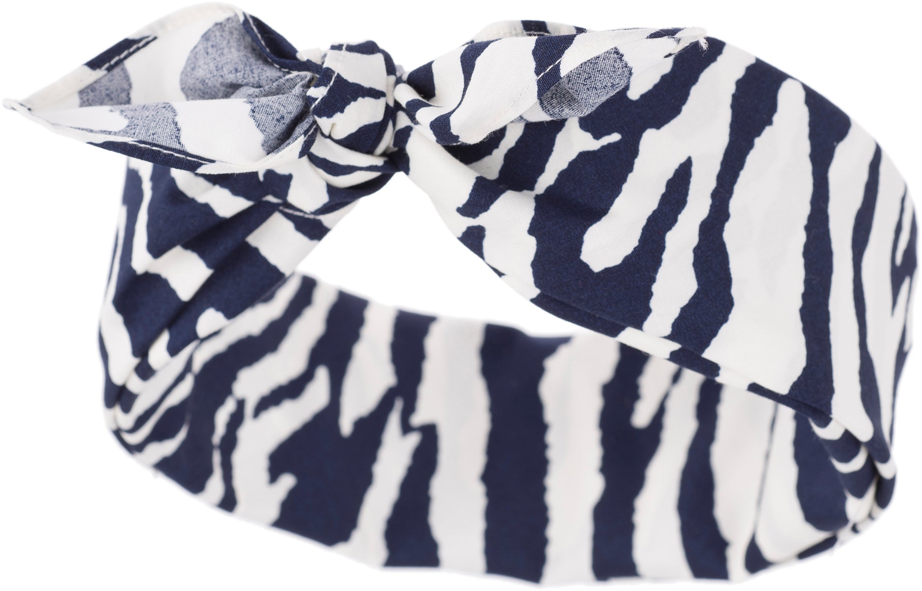 Kuestenluder_NYDIA_Zebra_Animal_Print_Pin_Up_Nickituch_BANDANA_blau