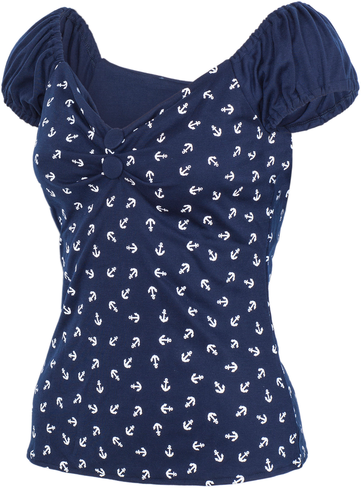 Kuestenluder_QUINCY_Vintage_Anchor_ANKER_Sailor_Kurzarm_BLUSE_Shirt-3wSu3UZybT0l4h