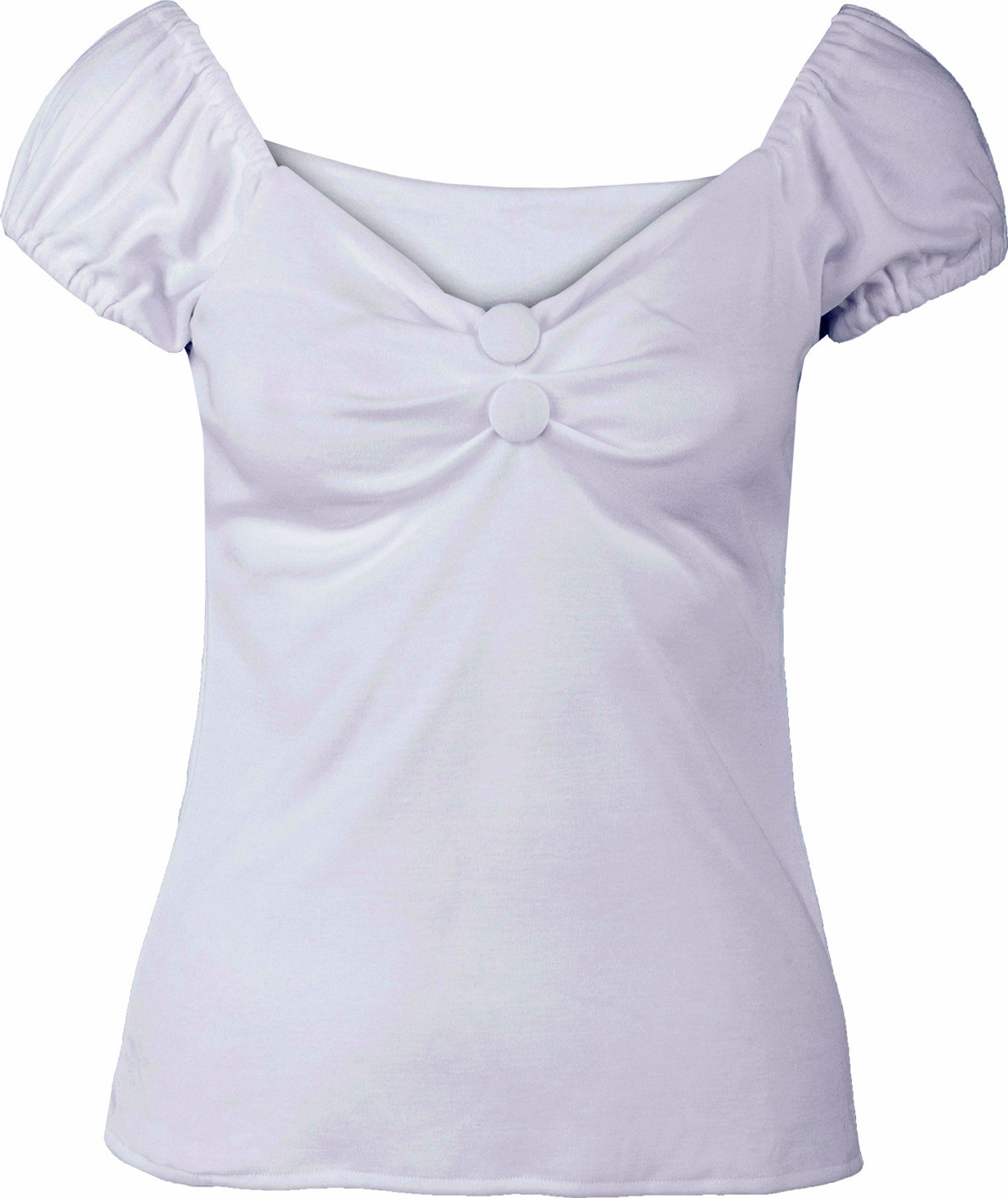 Kuestenluder_QUINCY_Vintage_PIN_UP_Plain_Oberteil_BLUSENSHIRT_Weiss_killer_kirsche