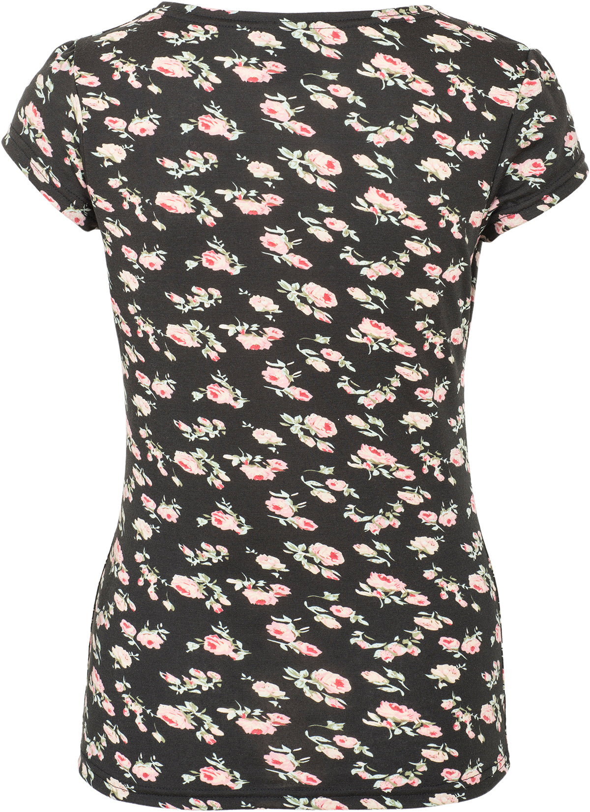 Kuestenluder_RHIXA_Vintage_BLUMEN_Floral_V-NECK_Knot_Kurzarm_SHIRT-4