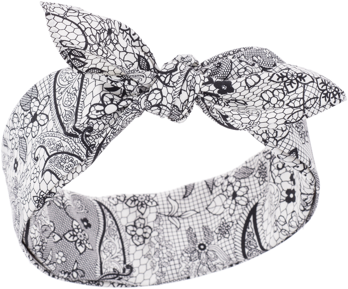 Kuestenluder_ROCIA_Vintage_LACE_Ornament_Pin_Up_Nickituch_BANDANA_weiss