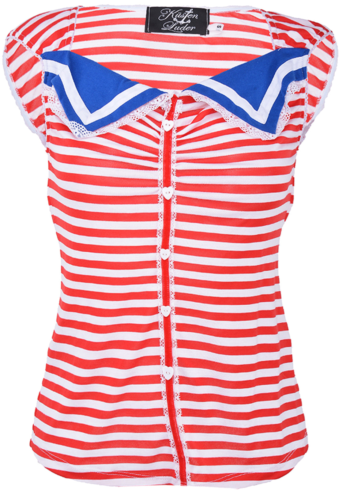 Kuestenluder_RUTHIE_Striped_Sailor_MATROSEN_TOP_Shirt_-_Rot_Blau_killer_kirscheuvEFuyV9Fwu4d