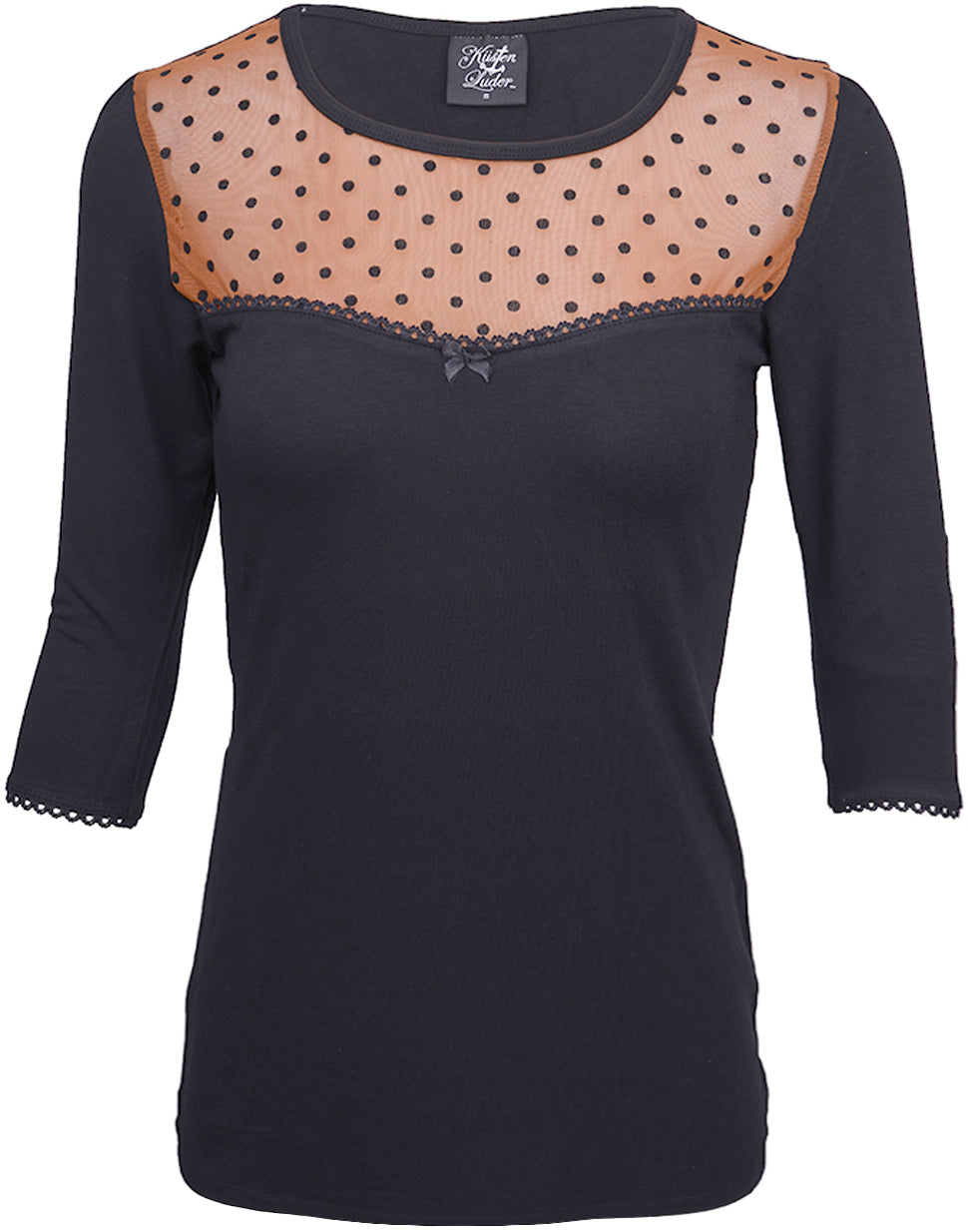 Kuestenluder_SANDEE_Vintage_Tulle_POLKA_DOTS_50s_SHIRT_-_BlkjhmbCy7eOWxXZ