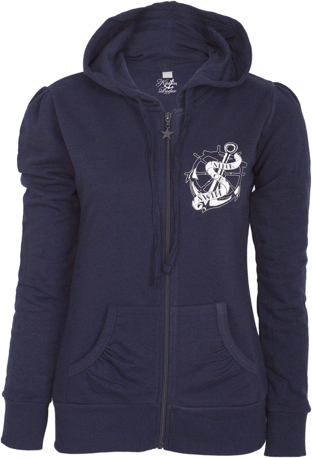 Kuestenluder_SINK_OR_SWIM_Sailor_Anchor_Hooded_Zip_Sweat_JACKE_-_Blau_killer_kirscheRdHGxSAz0m5r1