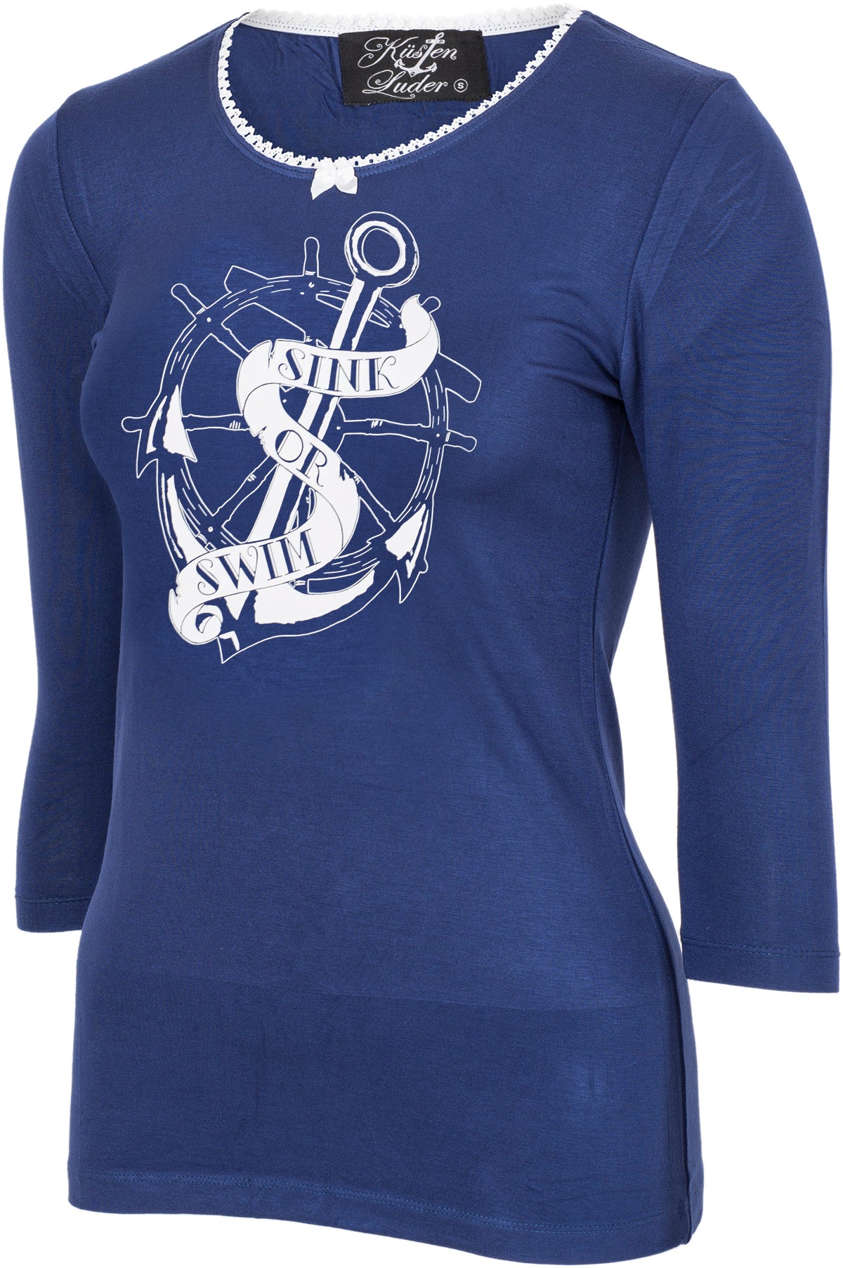 Kuestenluder_SINK_OR_SWIM_Sailor_Anker_Steuerrad_Anchor_34_Arm_SHIRT-3GVYDYQs4MiIQx