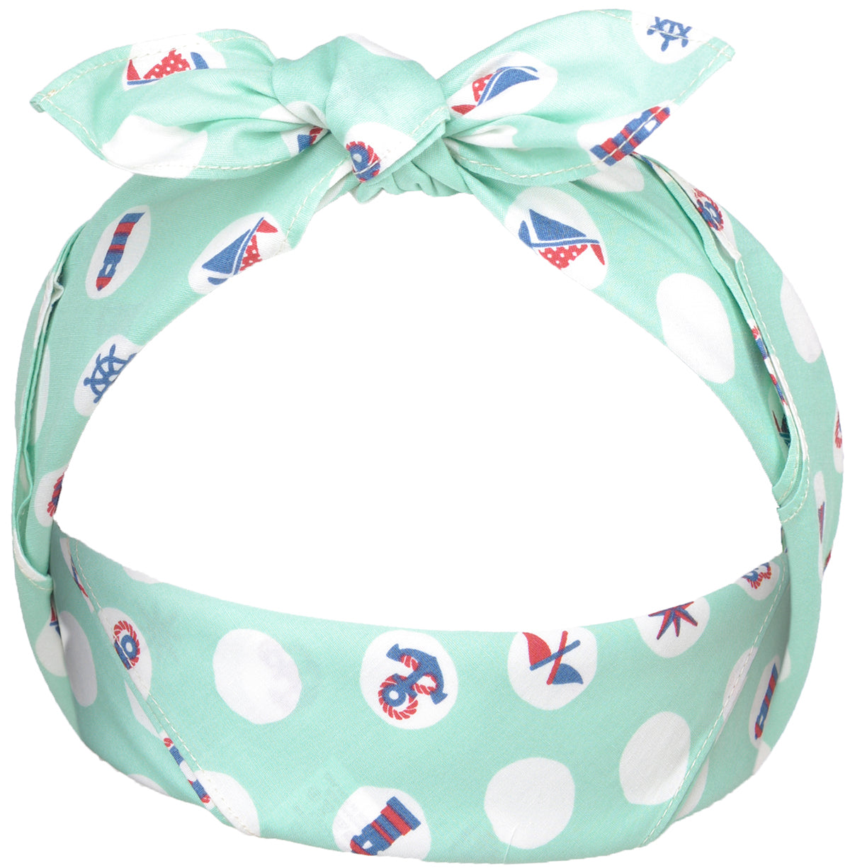 Kuestenluder_STARLA_Polka_Dots_Sailor_Lighthouse_Pin_Up_Nickituch_BANDANA