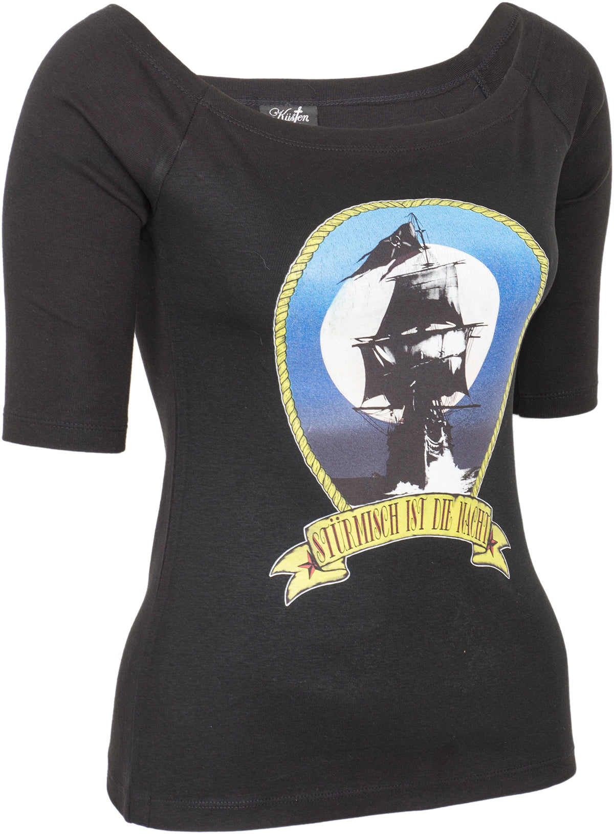 Kuestenluder_STueRMISCH_IST_DIE_NACHT_Sailor_Schiff_Raglan_34_Arm_SHIRT-2