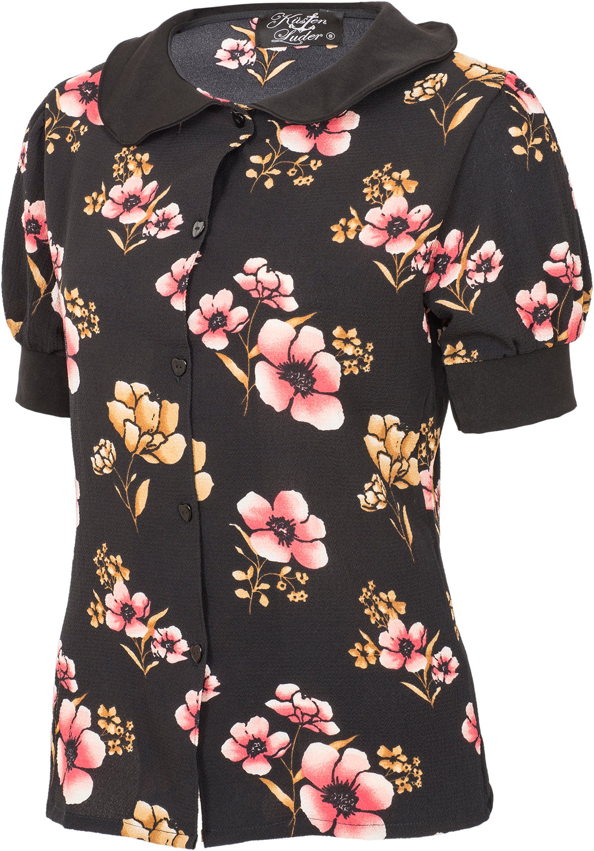 Kuestenluder_SUNAJ_Vintage_FLORAL_Blume_FLOWER_Kurzarm_BLUSE_Oberteil-3wS3CZfBP2W6Ao
