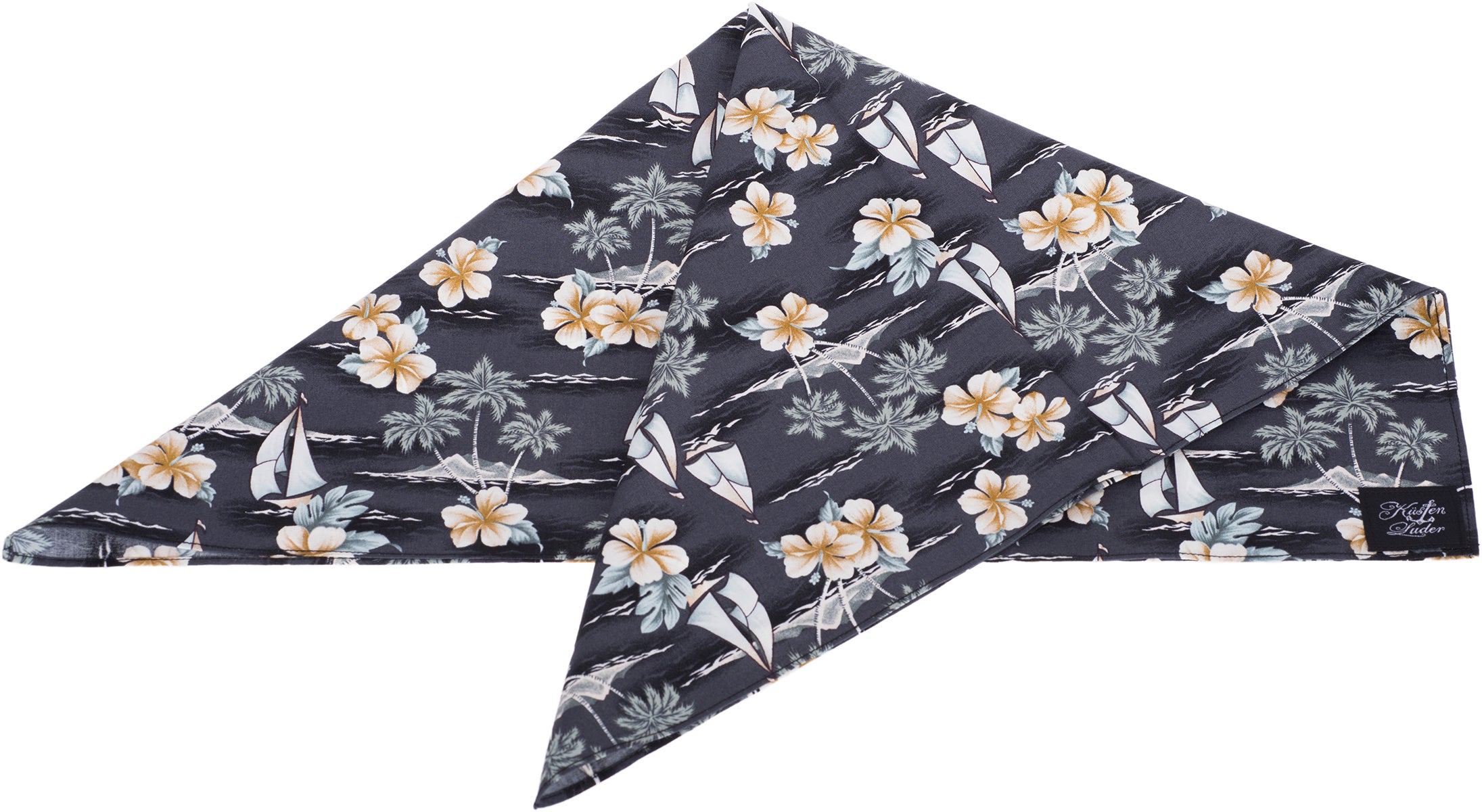 Kuestenluder_TABEA_Haarband_HIBISCUS_Palmen_SHIP_Nickituch_BANDANA-4